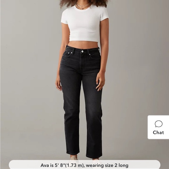 American Eagle Outfitters Denim - AE Stretch Super High-Waisted Ankle Straight Jean